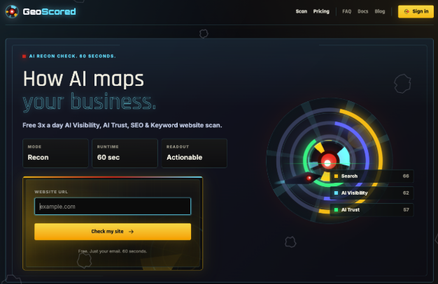 The GeoScored app